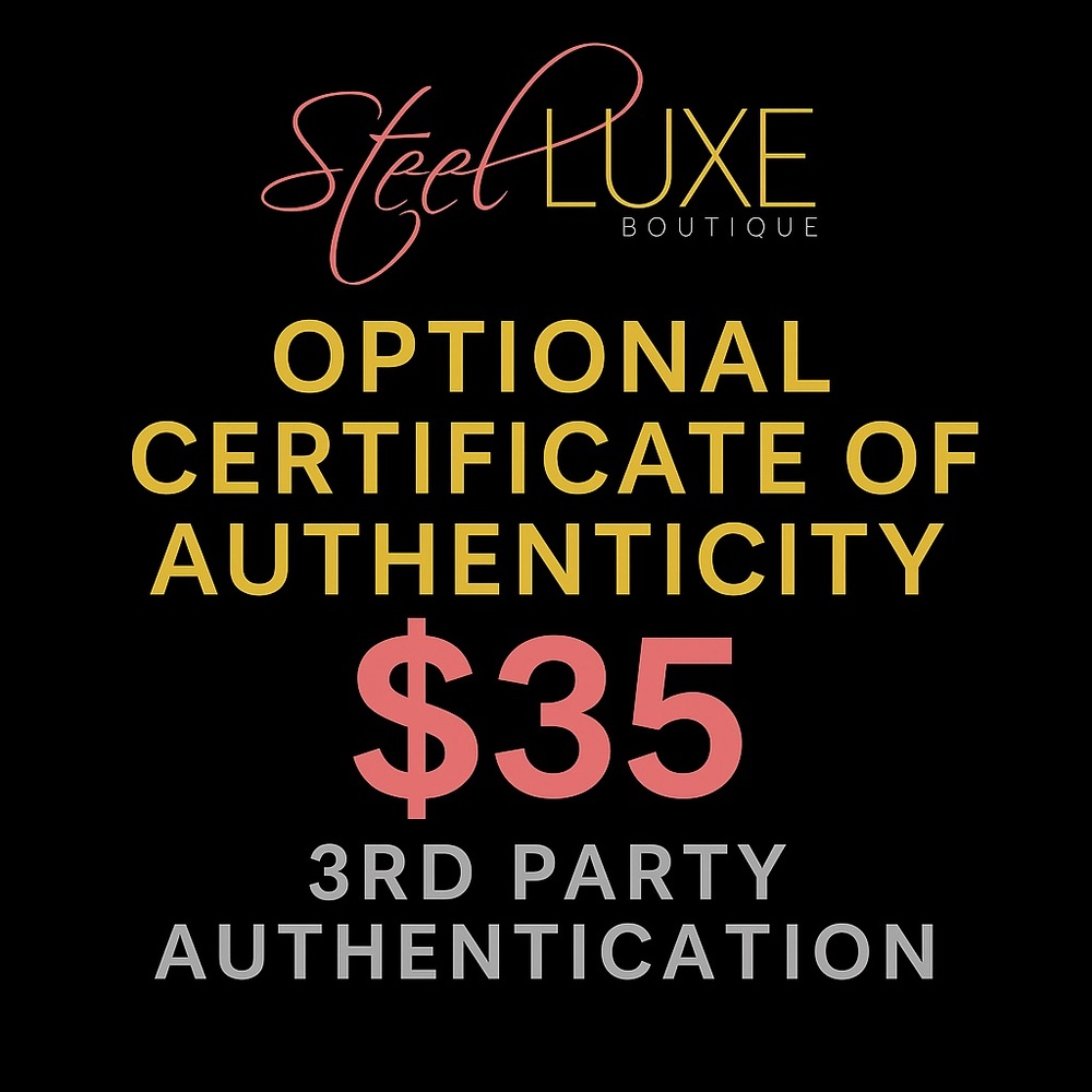 Optional Certificate of Authenticity (ITEMS UNDER $500) - $35